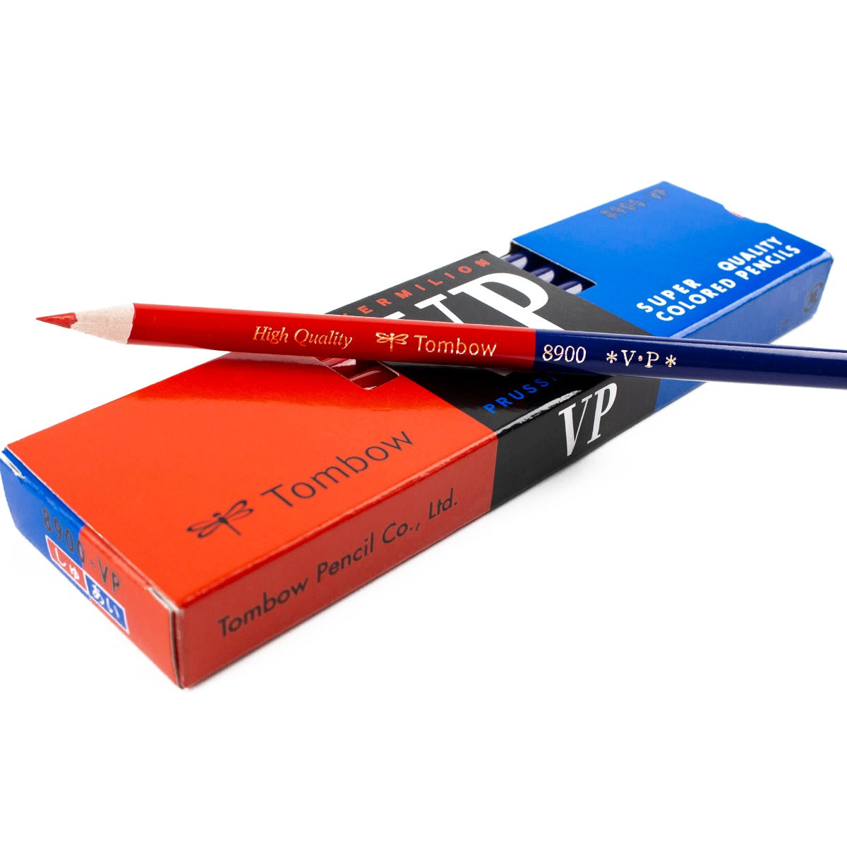 Tombow 8900-VP Colored Pencil, Red & Blue Lead, Box of 12
