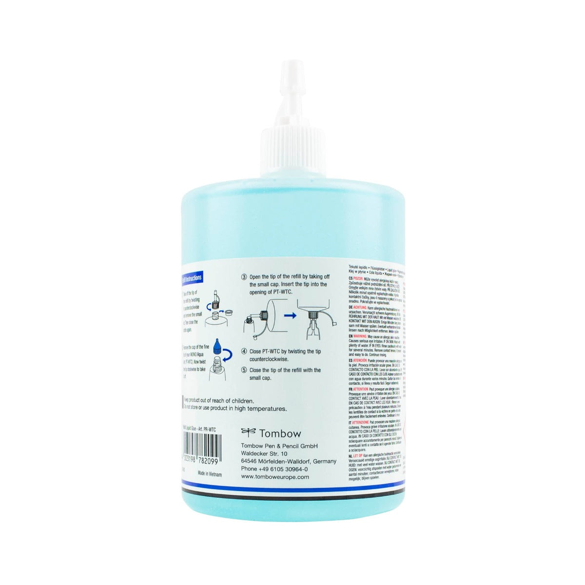 MONO Aqua Liquid Glue, 500 ml Refill, Clear Glue