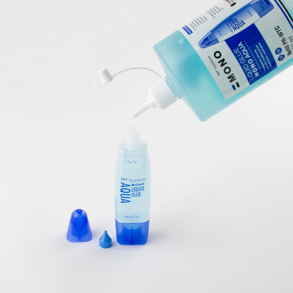 MONO Aqua Liquid Glue, 500 ml Refill, Clear Glue