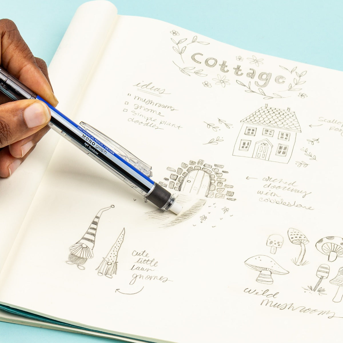 MONO Graph Mechanical Pencil, Tri-Color, Refillable, 0.5mm