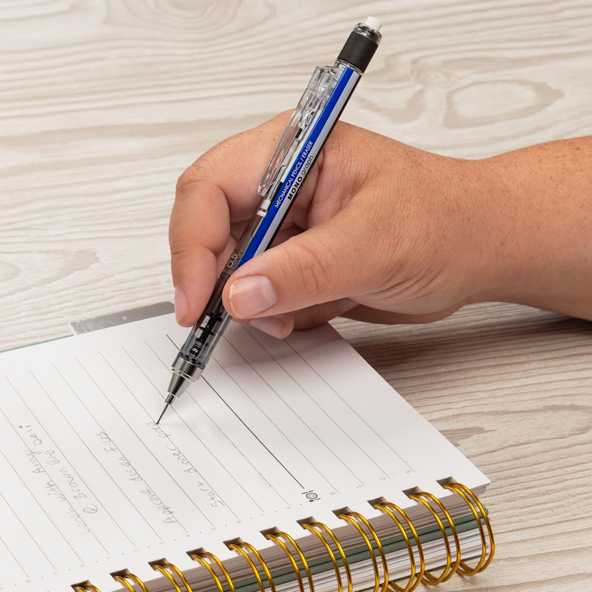 MONO Graph Mechanical Pencil, Tri-Color, Refillable, 0.5mm