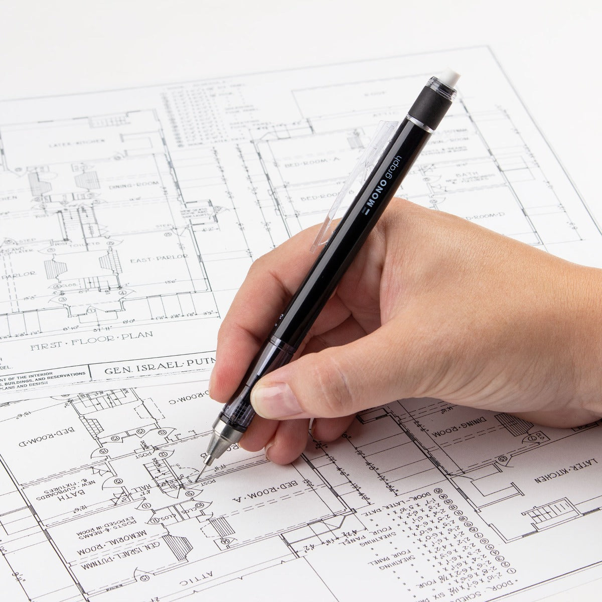 MONO Graph Mechanical Pencil, Black, Refillable, 0.5mm