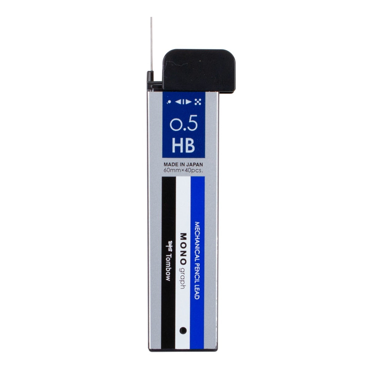 MONO Graph Mechanical Pencil Lead Refill, 40-pieces, HB, 0.5mm