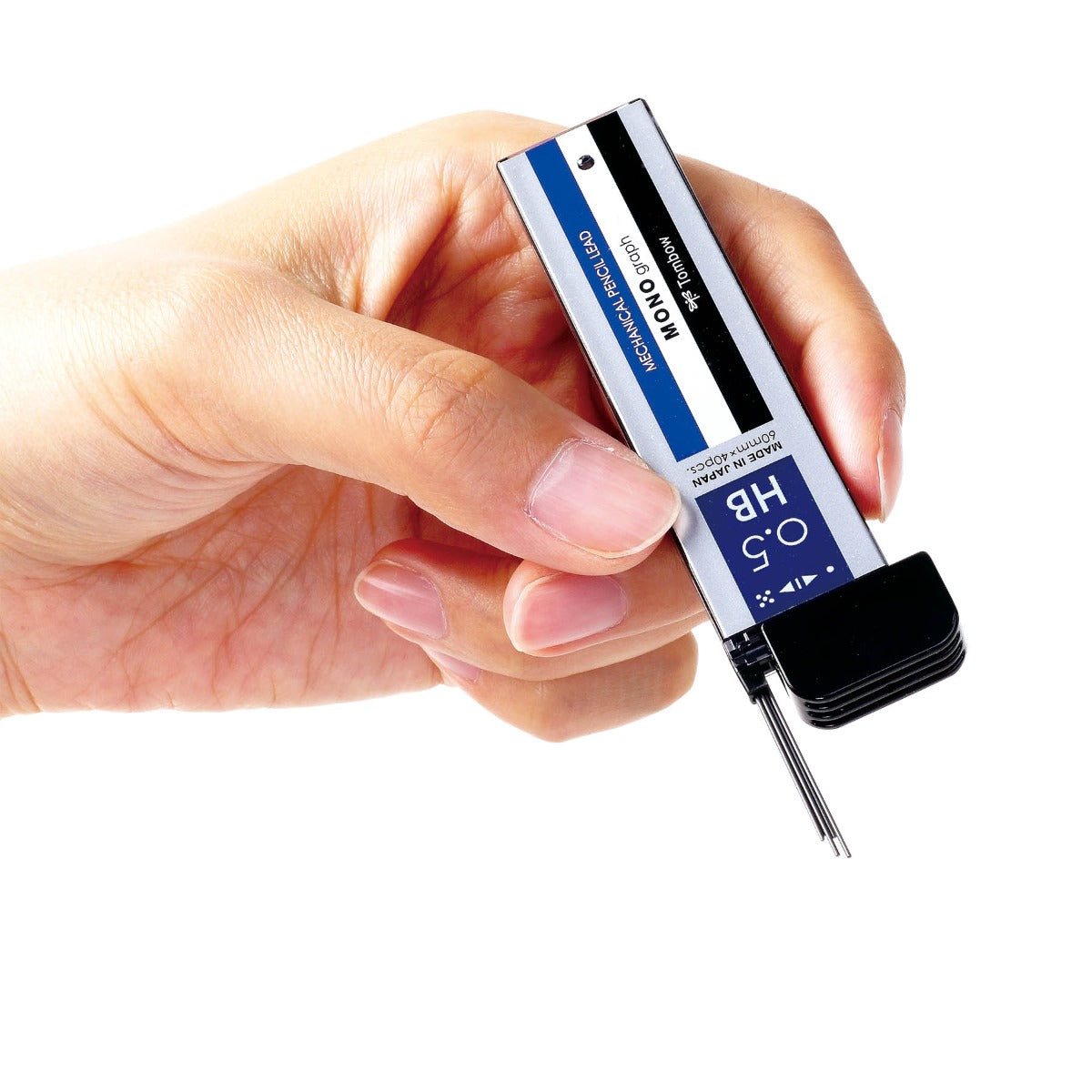 MONO Graph Mechanical Pencil Lead Refill, 40-pieces, HB, 0.5mm