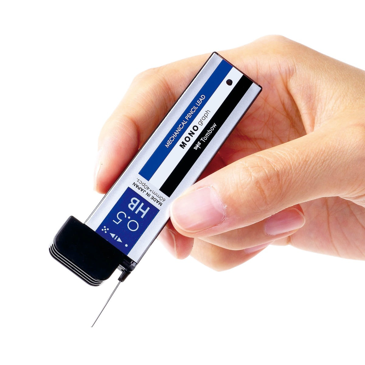 MONO Graph Mechanical Pencil Lead Refill, 40-pieces, HB, 0.5mm