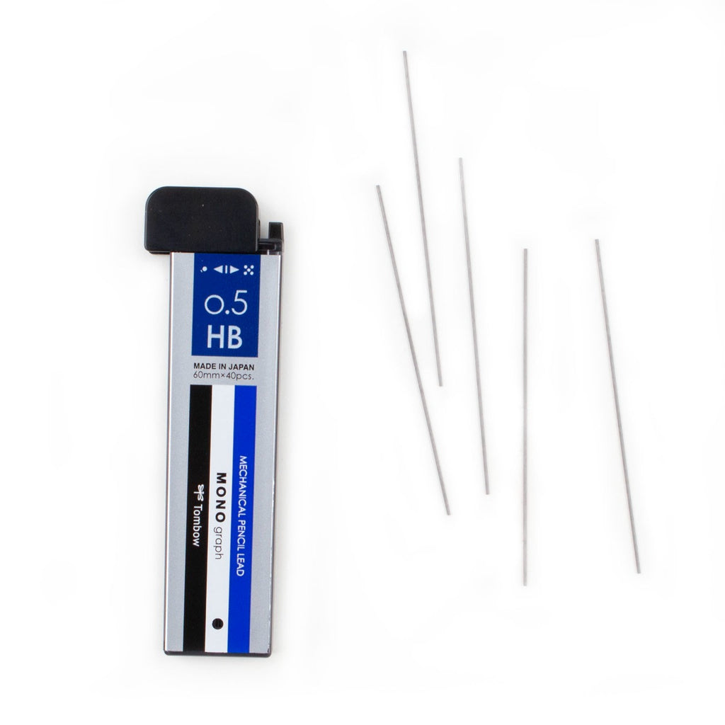 MONO Graph Mechanical Pencil Lead Refill, 40-pieces, HB, 0.5mm