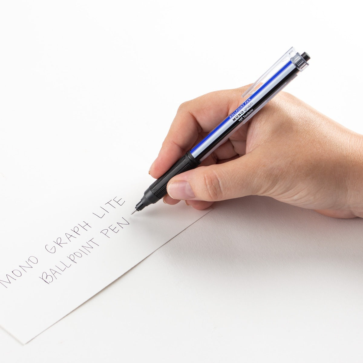 MONO Graph Lite Ballpoint Pen, TriColor, Black Ink, Refillable