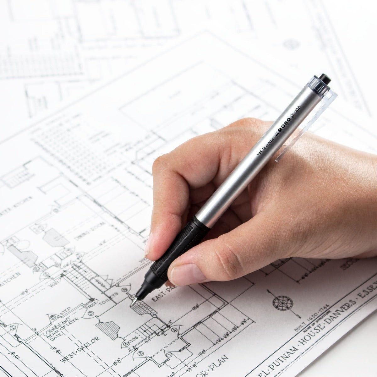 Black Ink Refill for Tombow MONO Graph Lite Ballpoint Pen