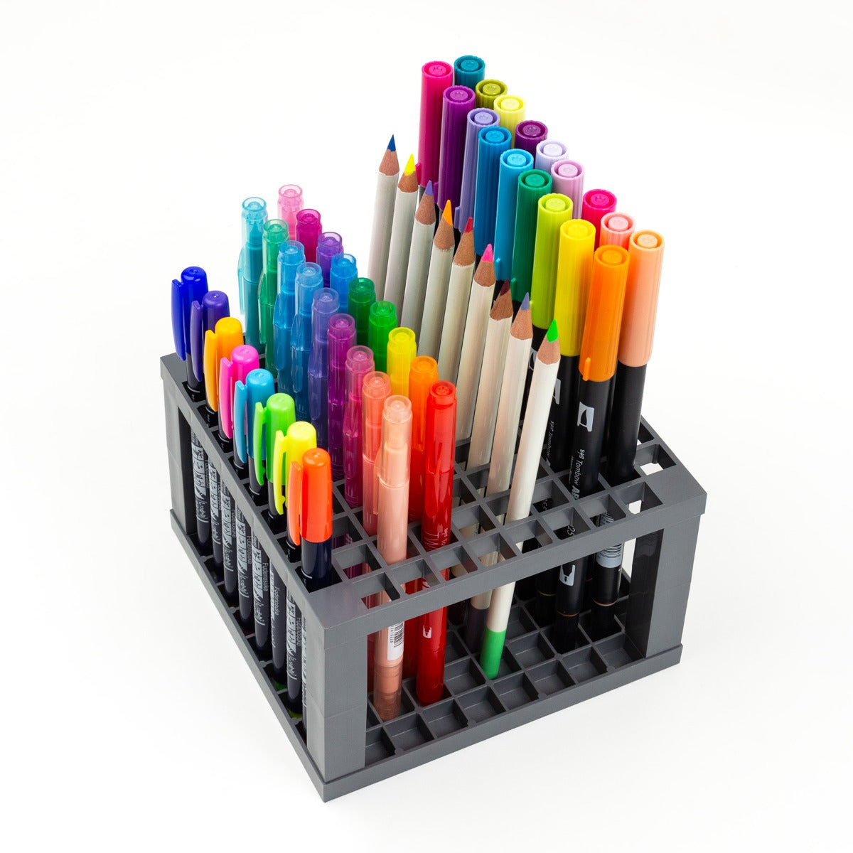 Dual Brush Pen Desk Stand