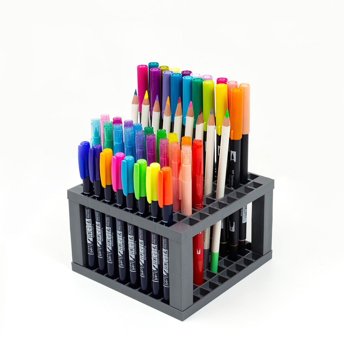Dual Brush Pen Desk Stand