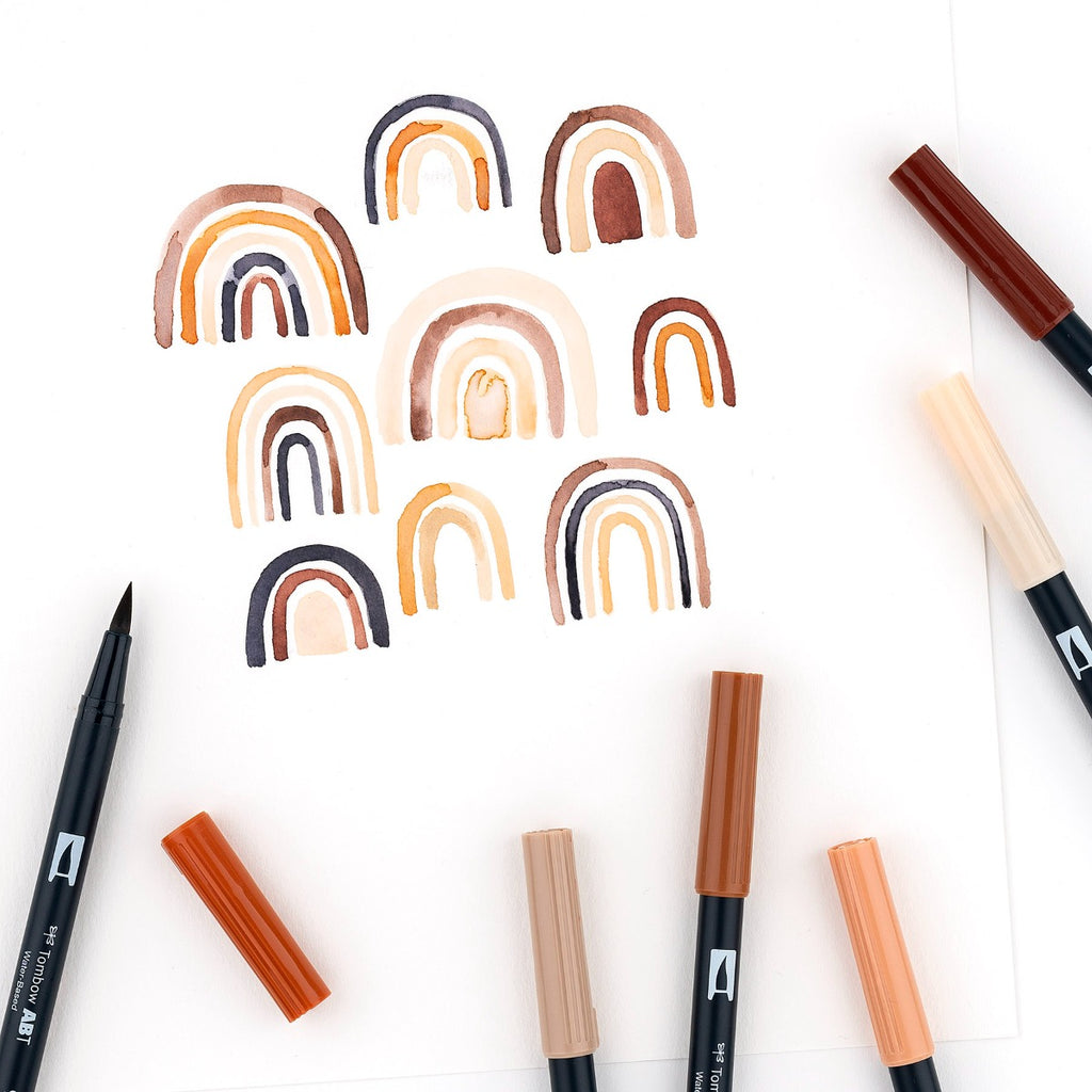 Dual Brush Pen Art Markers, Portrait, 10-Pack