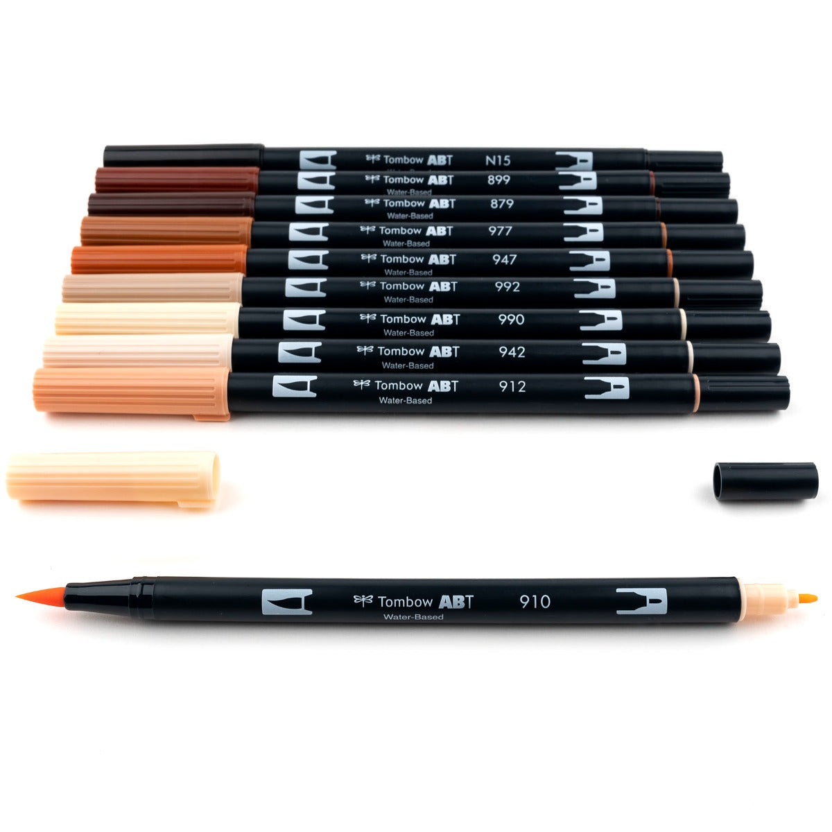 Dual Brush Pen Art Markers 10-Pack | Portrait | Brush Markers