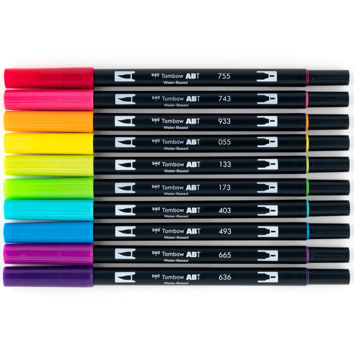 Dual Brush Pen Art Markers 10-Pack | Bright | Brush Markers