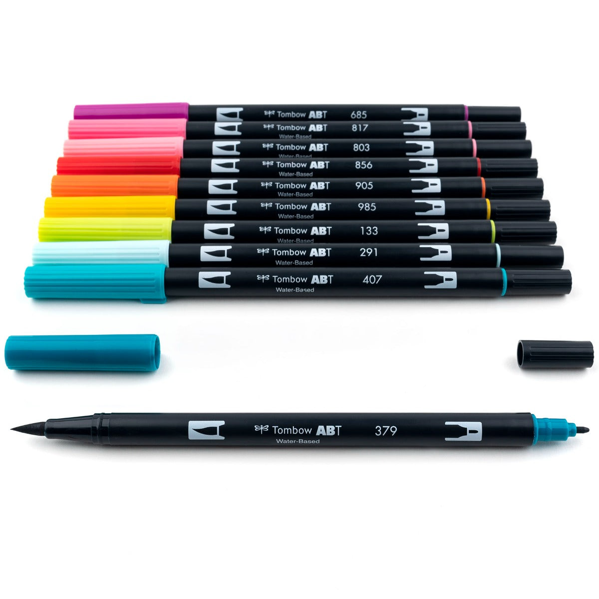 Dual Brush Pen Art Markers 10-Pack | Tropical | Brush Markers