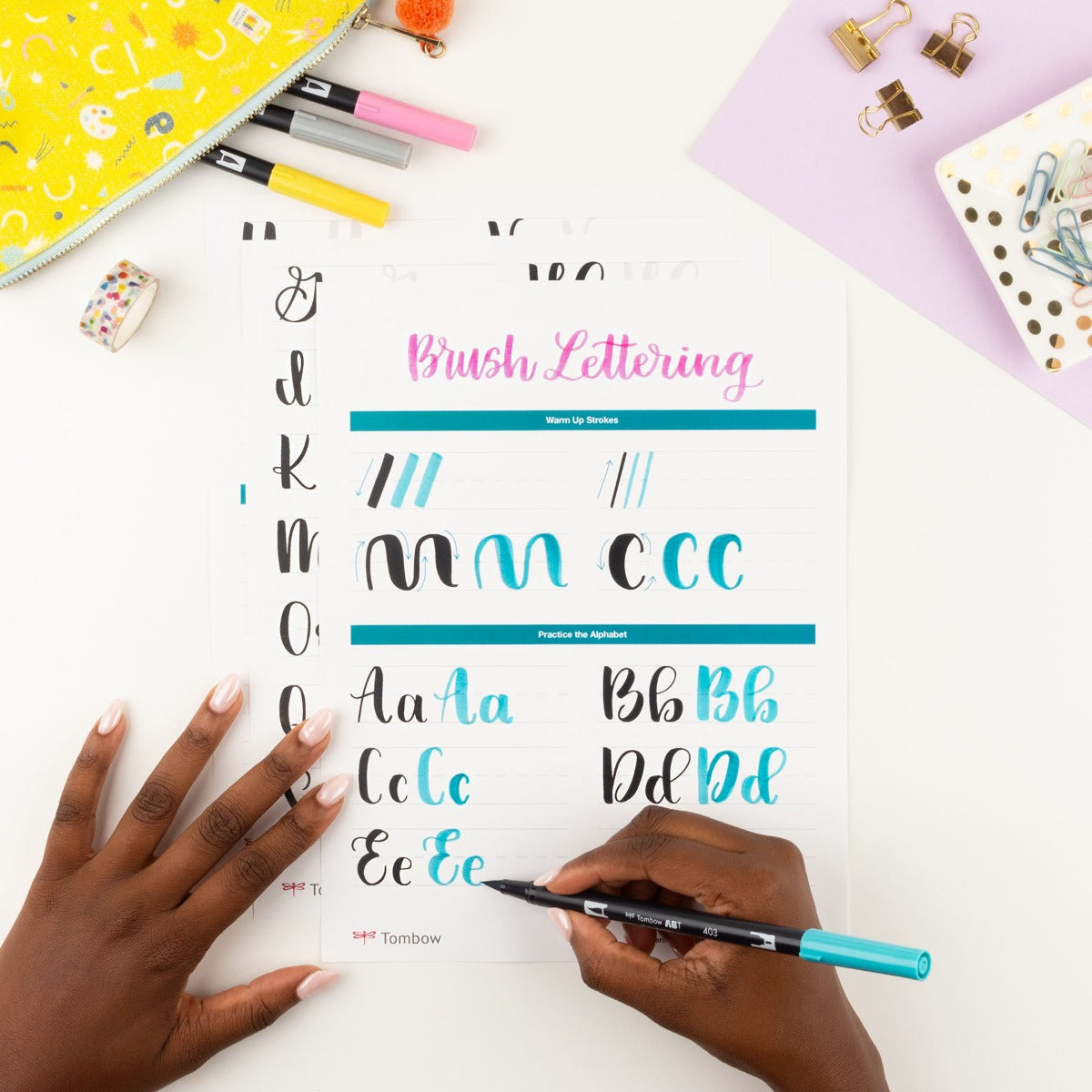 Lettering in Color Set