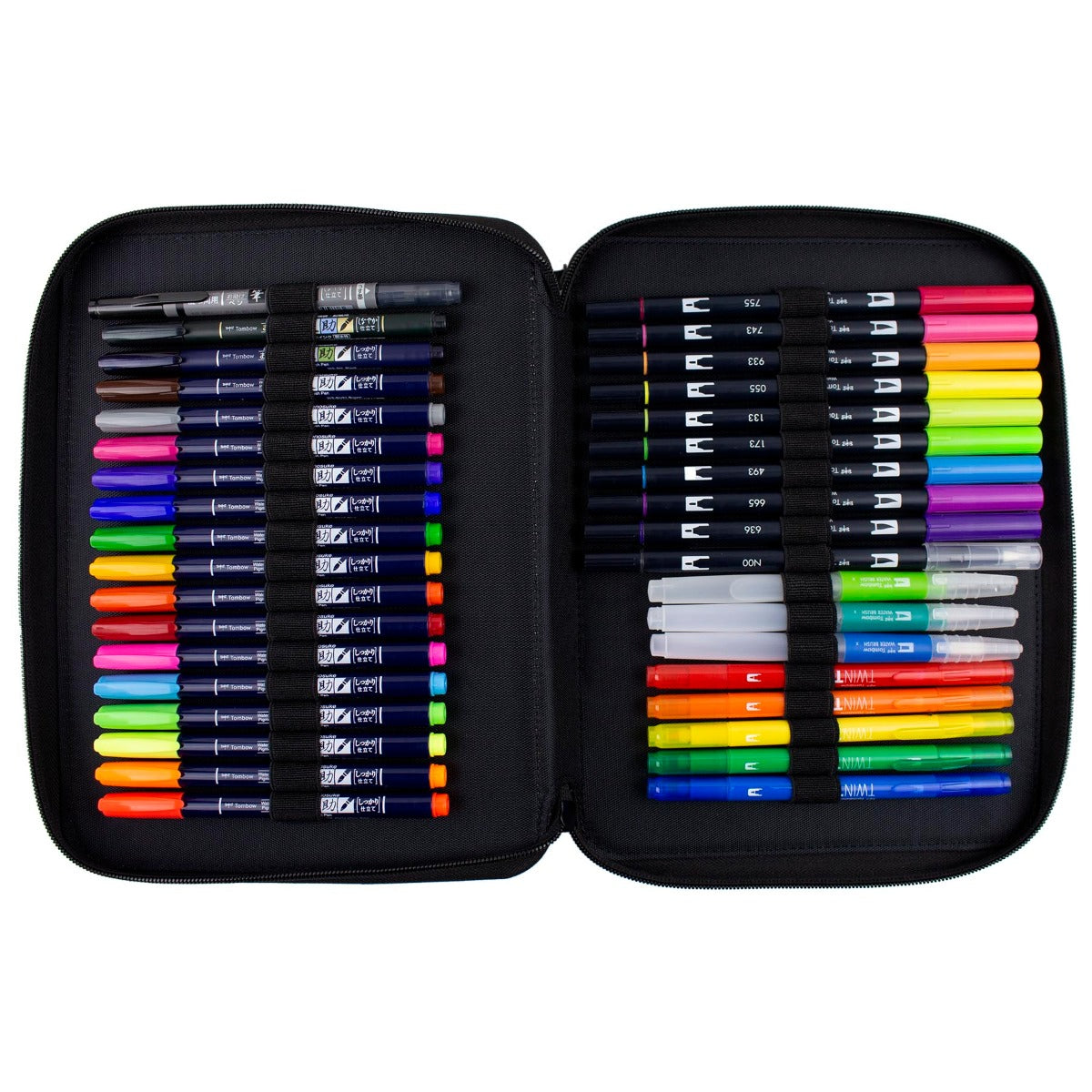 Tombow Zippered Marker Storage Case, Oyster