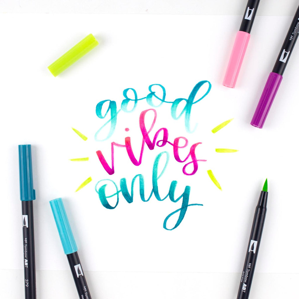 Dual Brush Pen Art Markers, Tropical, 6-Pack