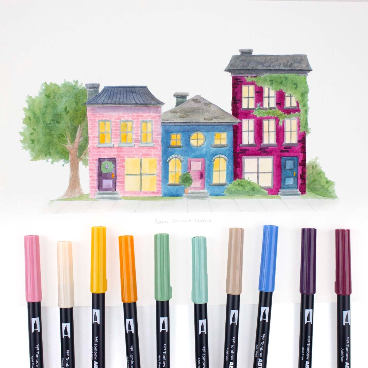 Dual Brush Pen Art Markers, Cottage, 10-Pack