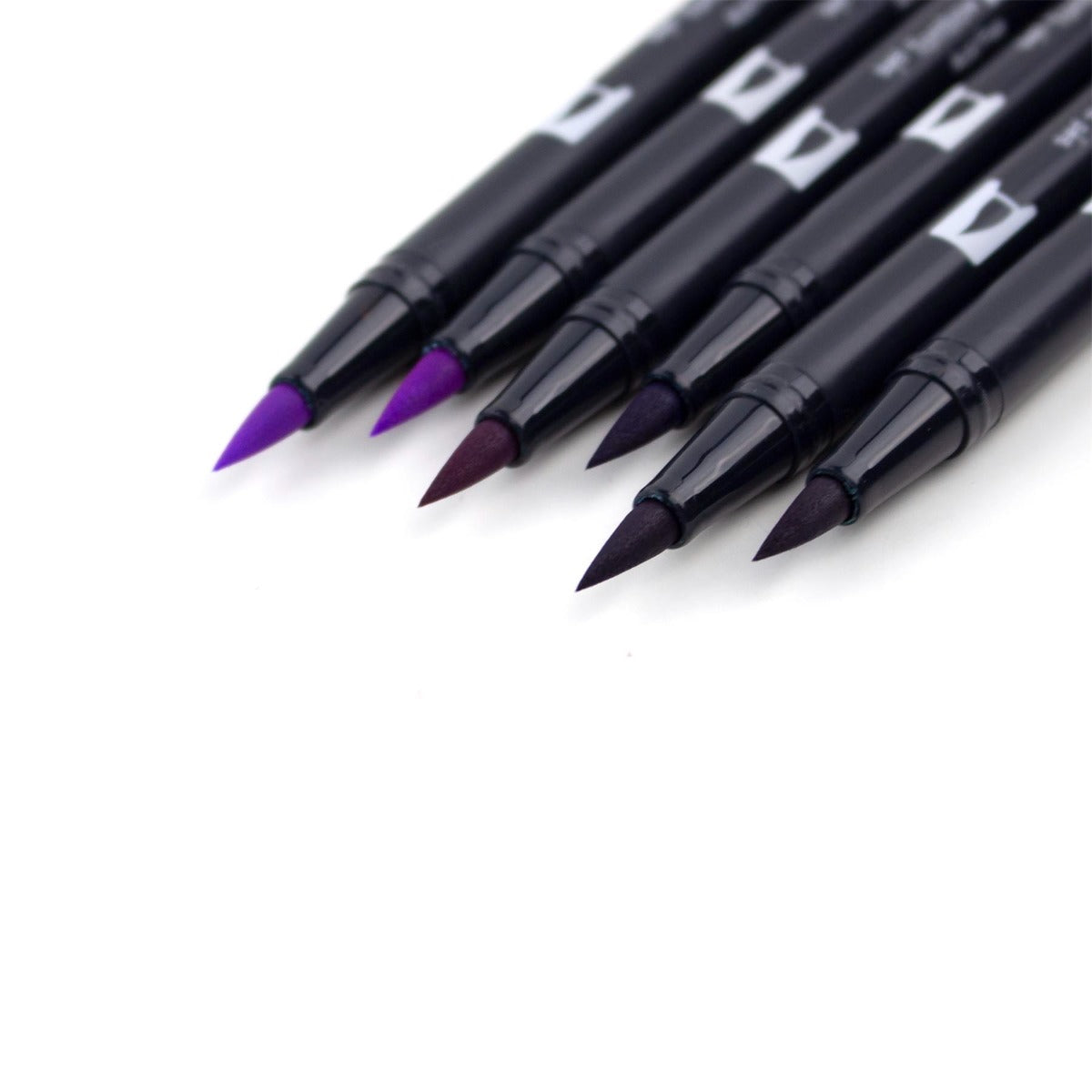 Dual Brush Pen Art Markers, Purple Blendables, 6-Pack
