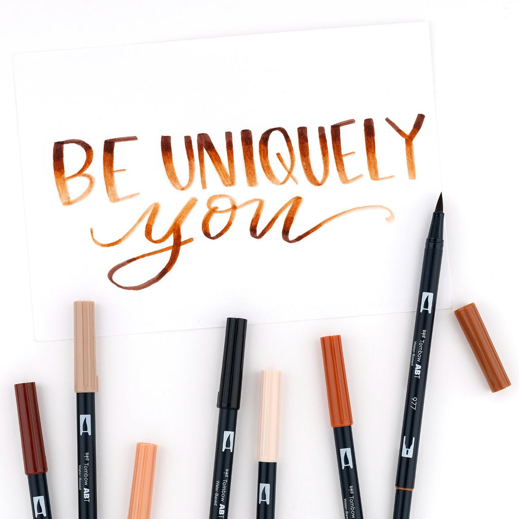 54PC Dual Brush Pen Art Marker Set in Oyster Marker Storage Case