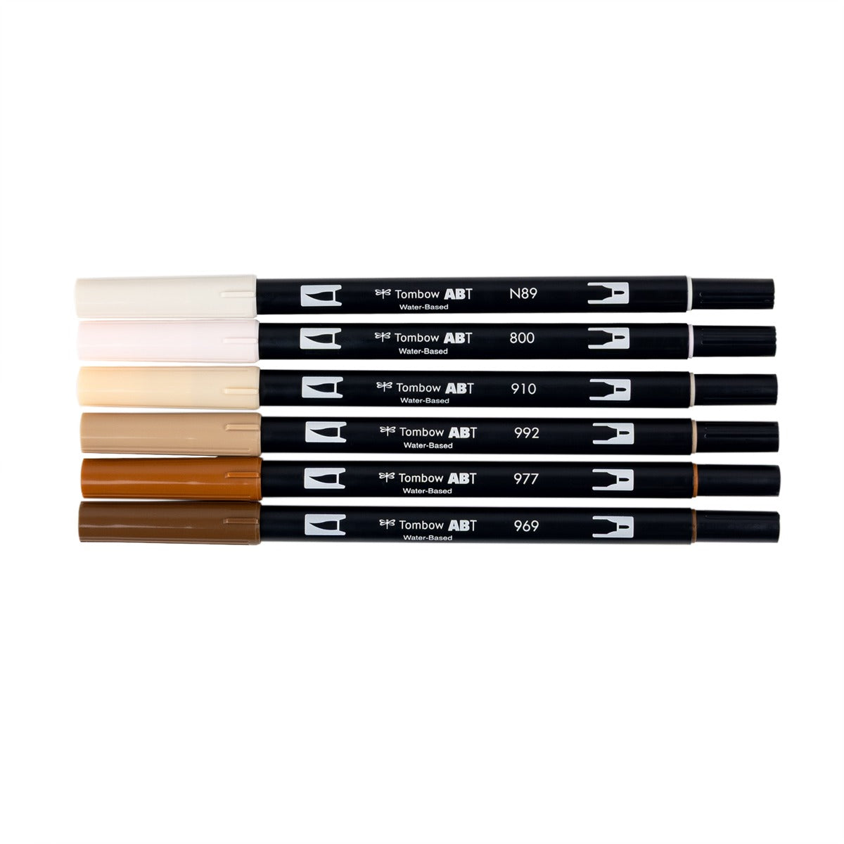 Dual Brush Pen Art Markers, Coffee Break, 6-Pack – Tombow USA