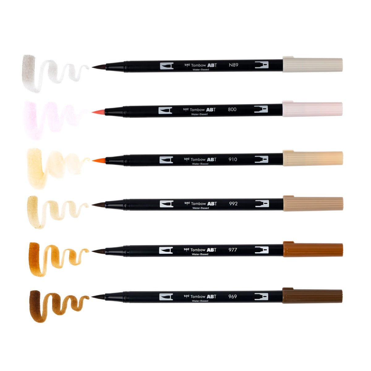 Dual Brush Pen Art Markers, Coffee Break, 6-Pack – Tombow USA