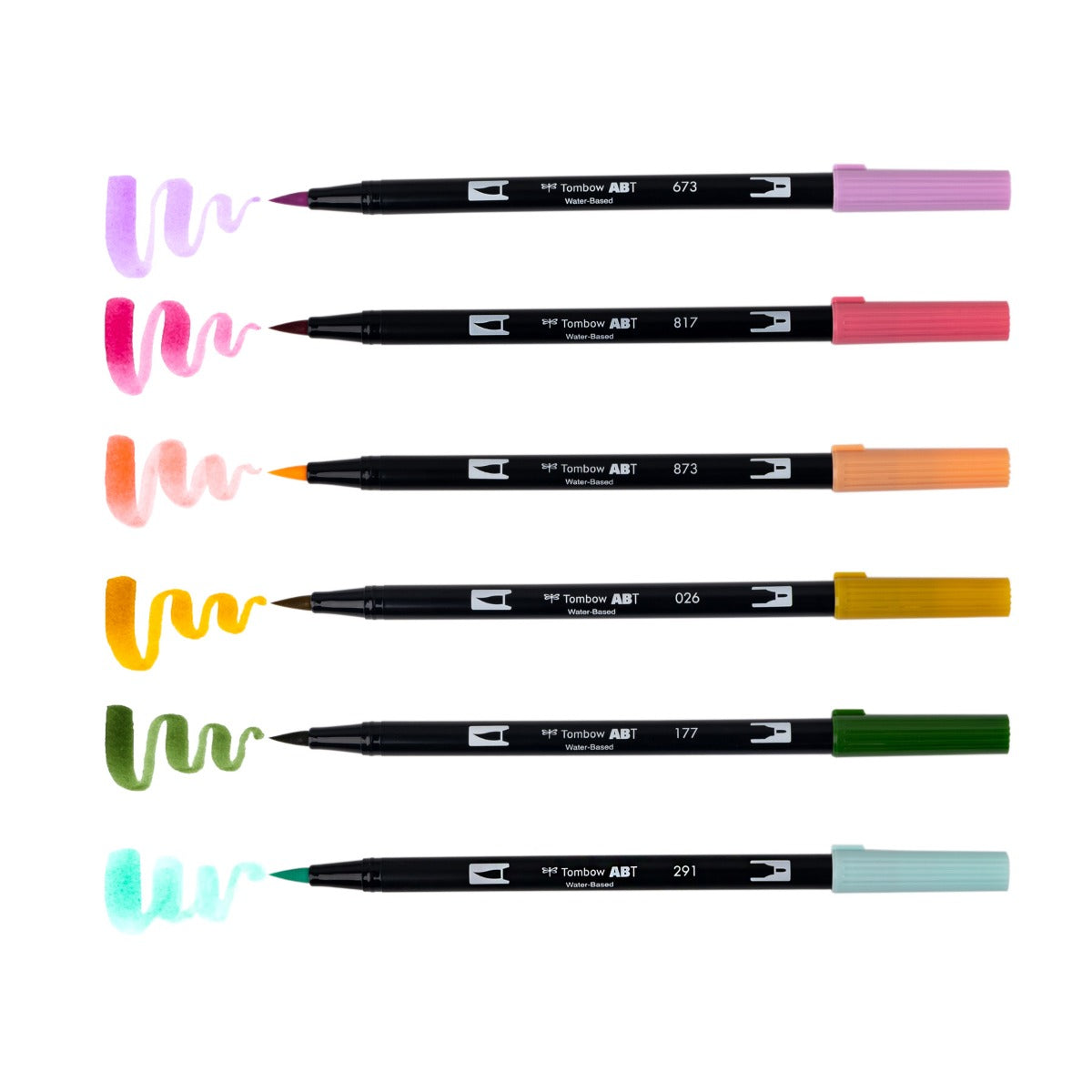 9/13.14.16 ティータイム様 Dual Brush Pen Art Markers, Teatime, 6-Pack – Tombow USA