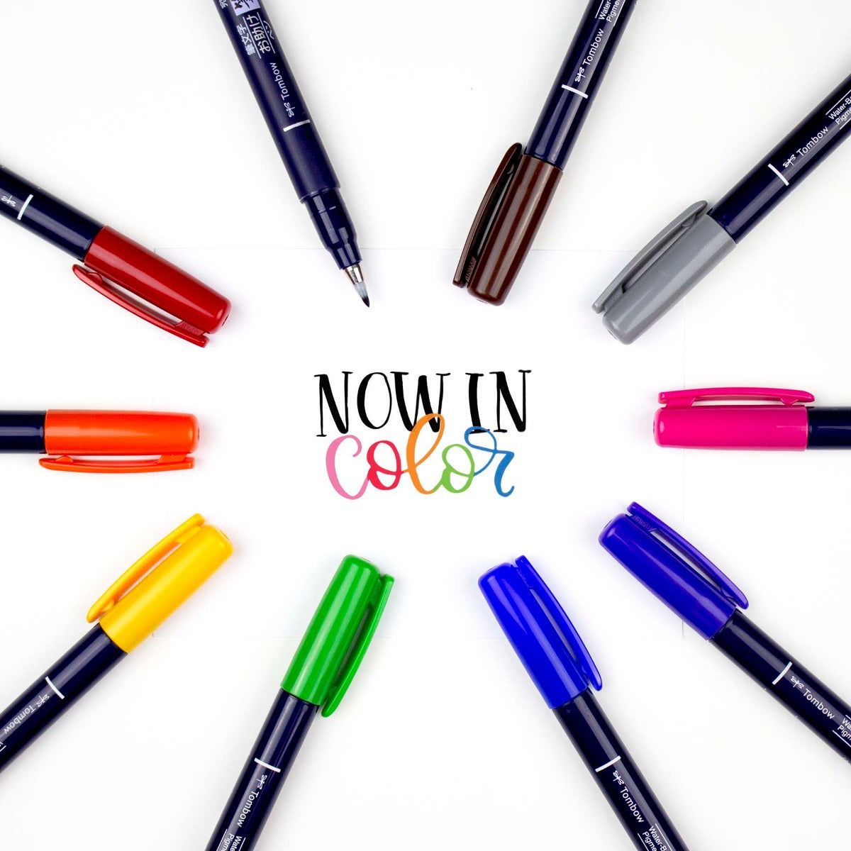 コレクション 0555 Fudenosuke Colors Brush Pen Set, 10-Pack | Calligraphy & Lettering