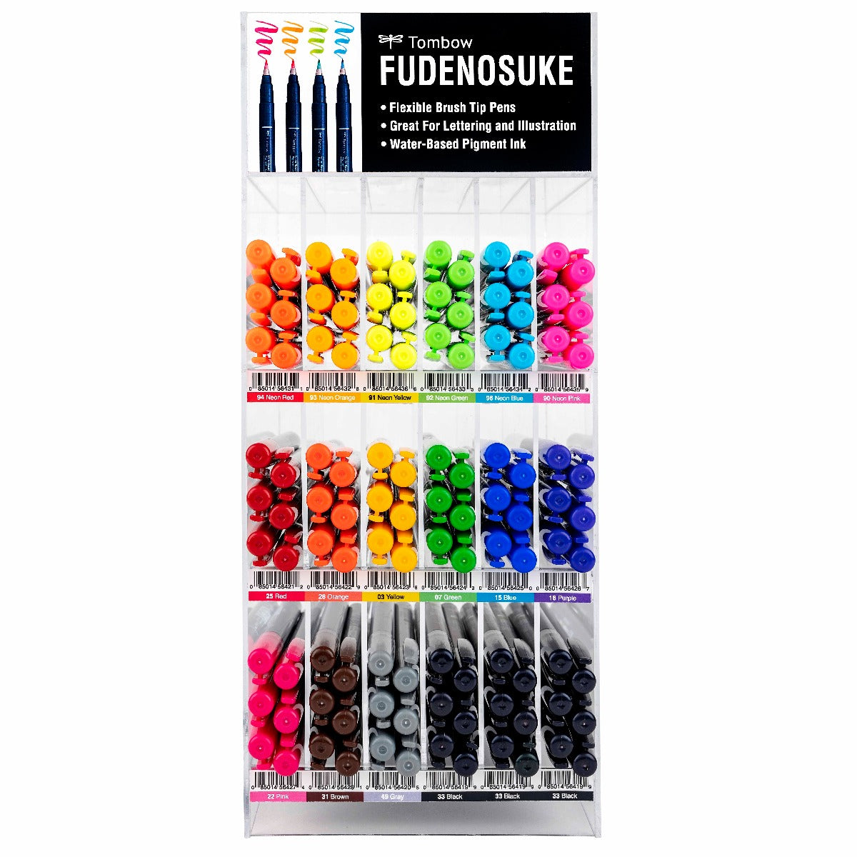 Fudenosuke Brush Pen, Display – Tombow USA