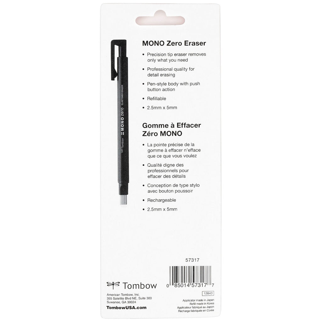 MONO Zero Rectangular Eraser + Refill Value Pack