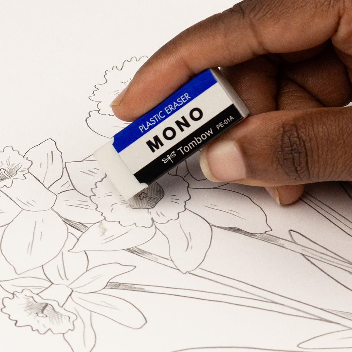 MONO Eraser, White, Small