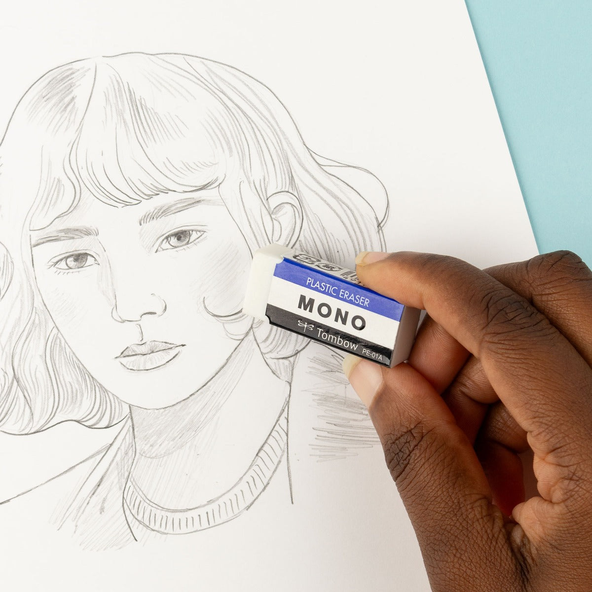 MONO Eraser, White, Small