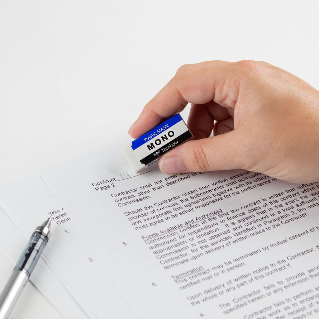 MONO Eraser, White, Small