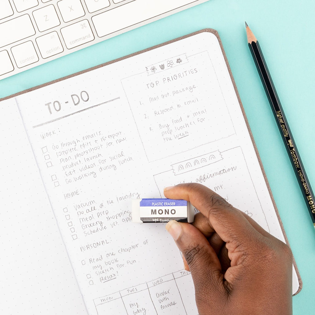 MONO Eraser, White, Small, 5 Pack