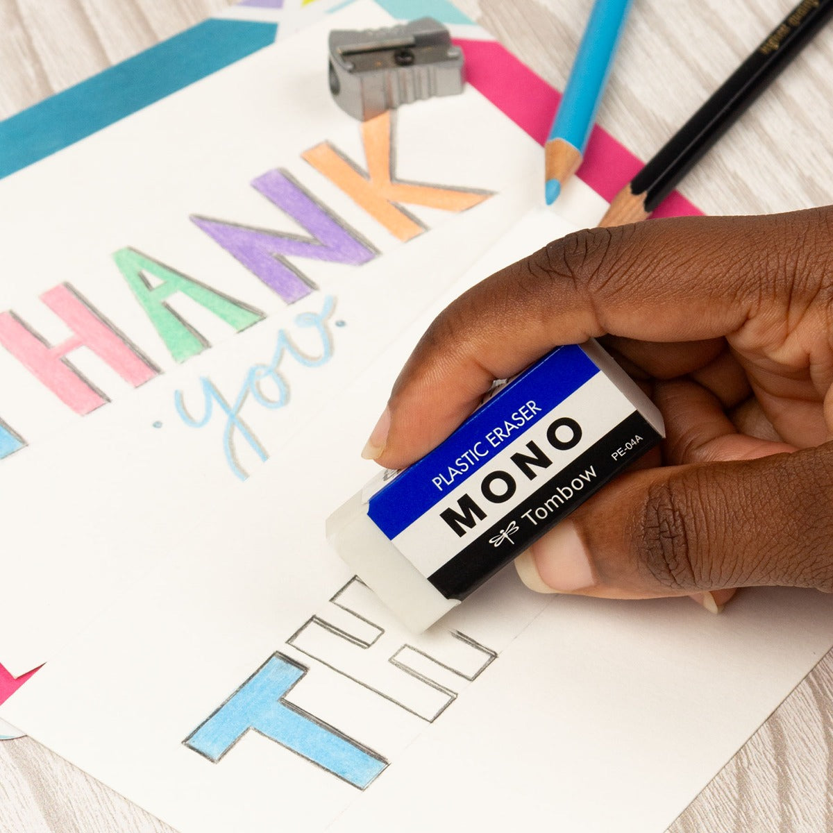 MONO Eraser, White, Medium