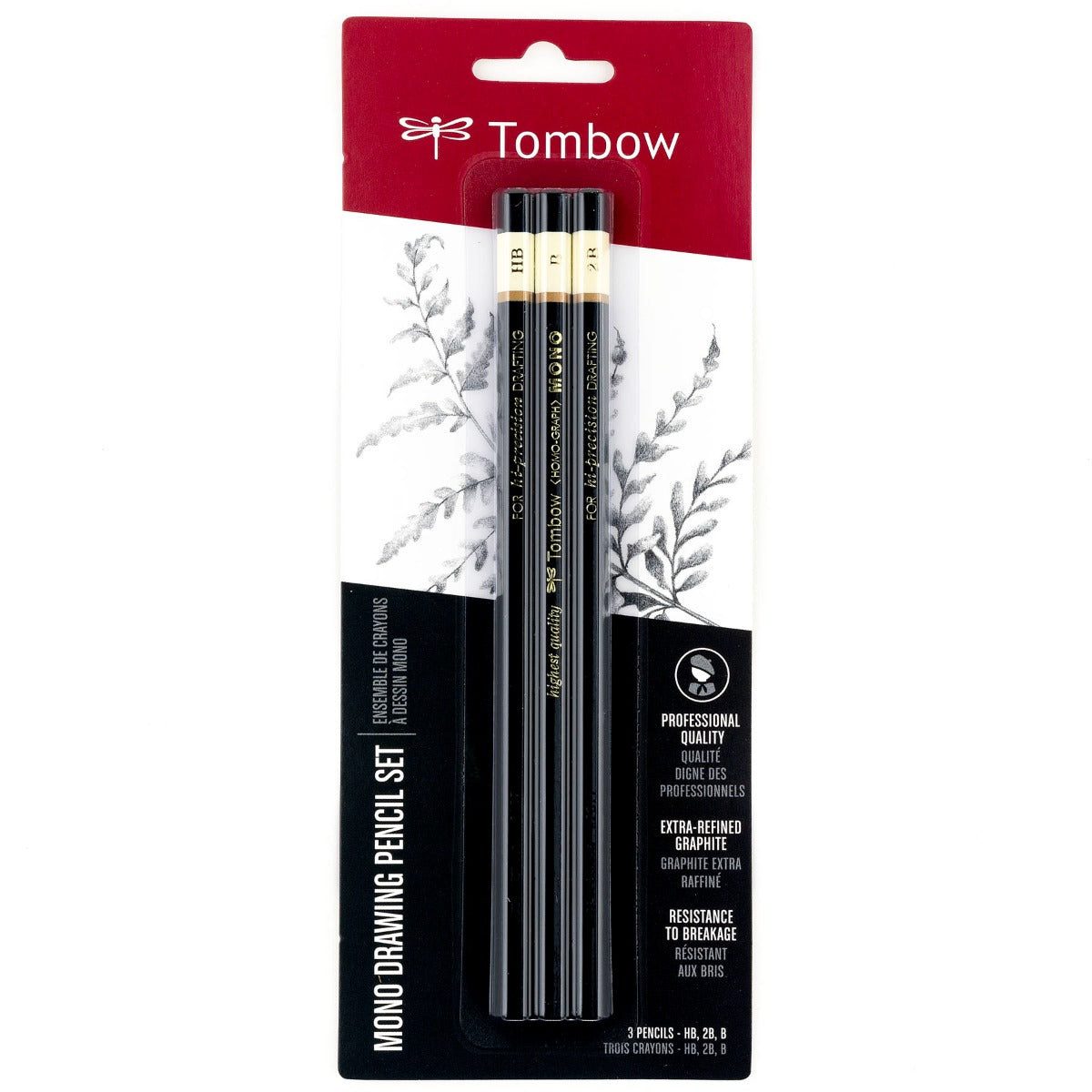 MONO Drawing Pencil Set, 3 Pack