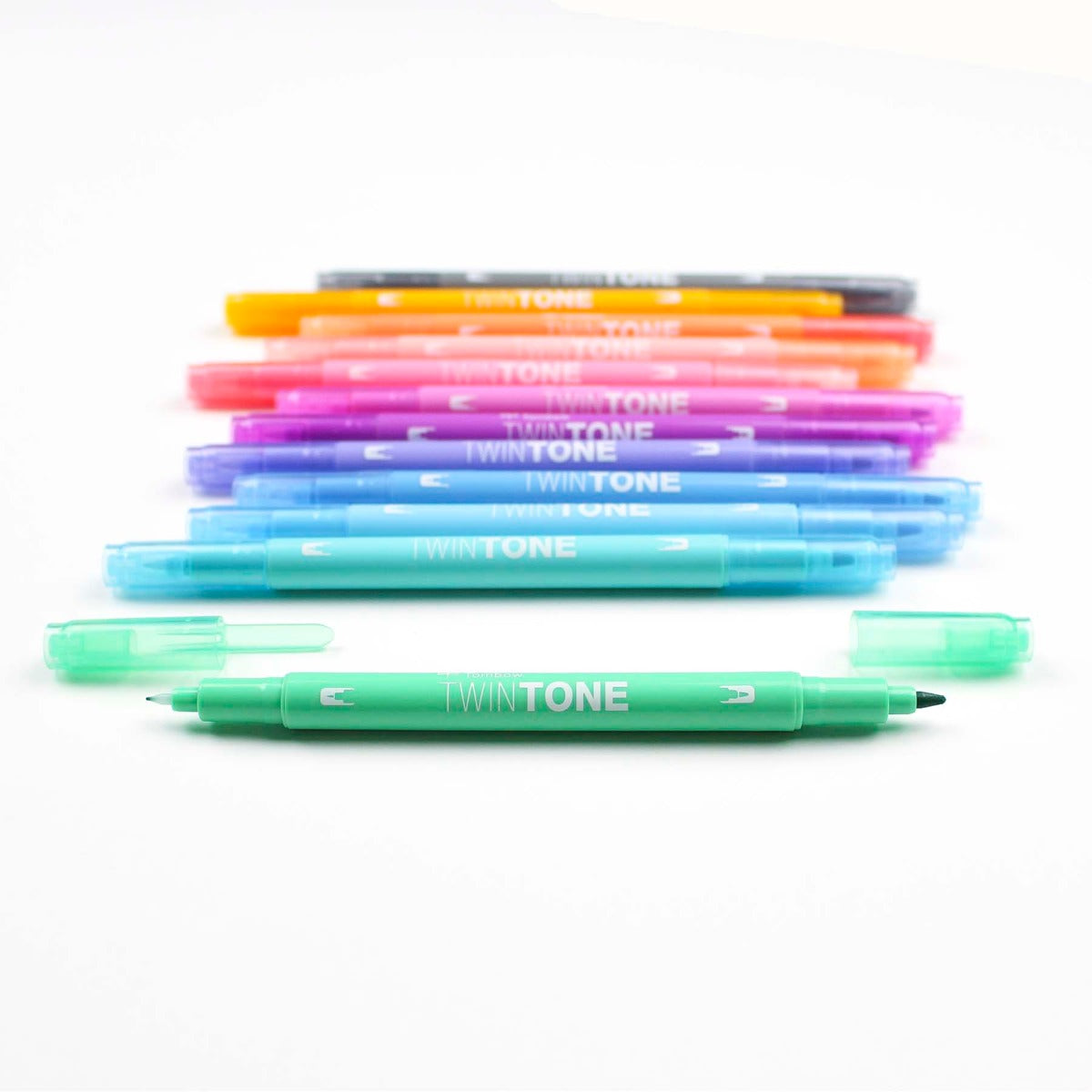 TwinTone 12-Pack Pastel Marker Set | Double-Sided Markers | Tombow USA