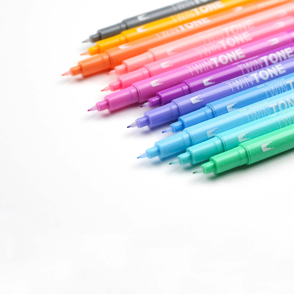 TwinTone 12-Pack Pastel Marker Set | Double-Sided Markers | Tombow USA
