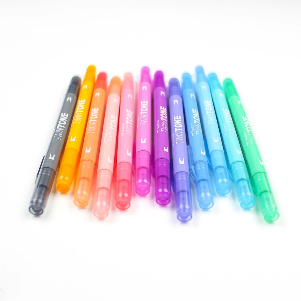TwinTone Marker Set, 12-Pack Pastel