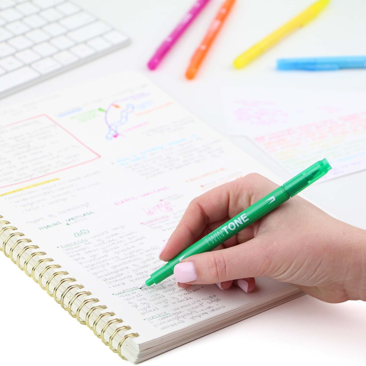 TwinTone Marker Set, 12-Pack Rainbow