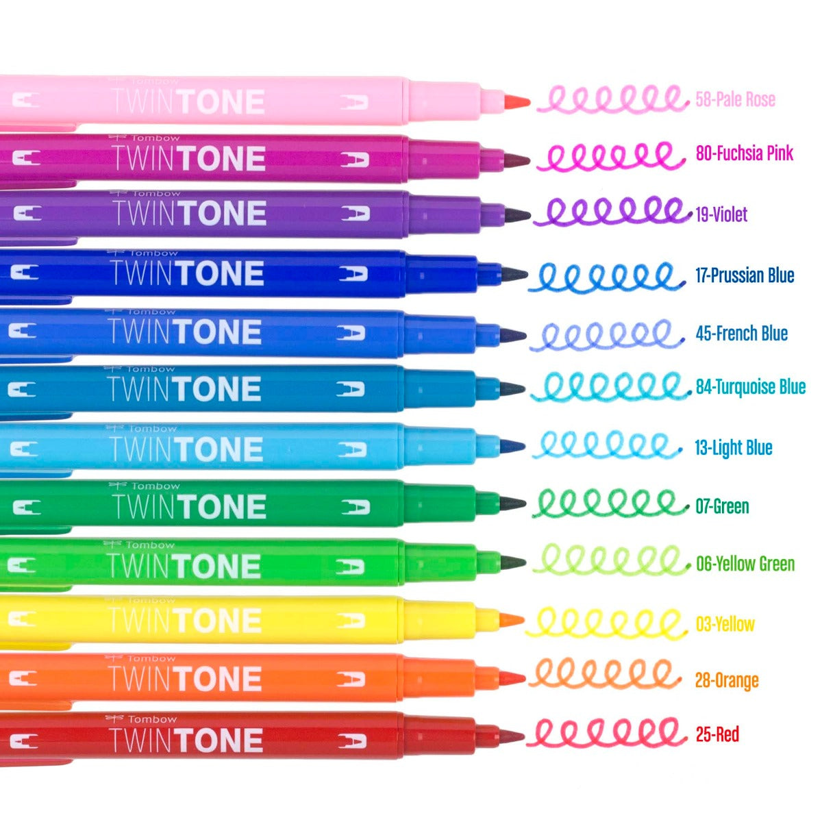 TwinTone Marker Set, 12-Pack Rainbow