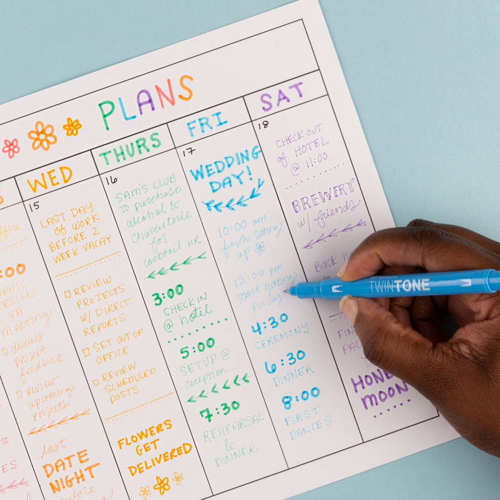 TwinTone Marker Set, 6-Pack Pastel