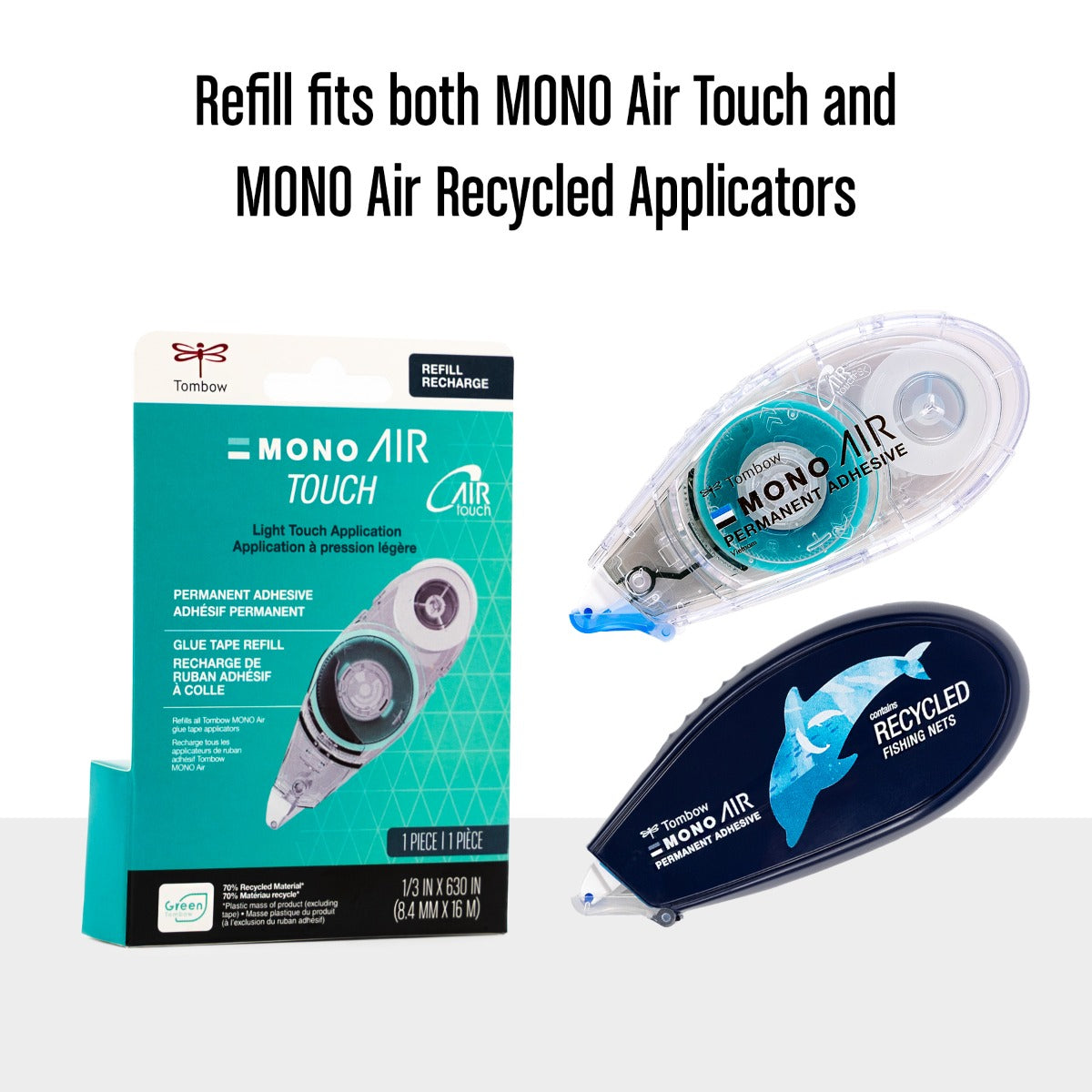 MONO Air Recycled Adhesive, Refill 1-Pack