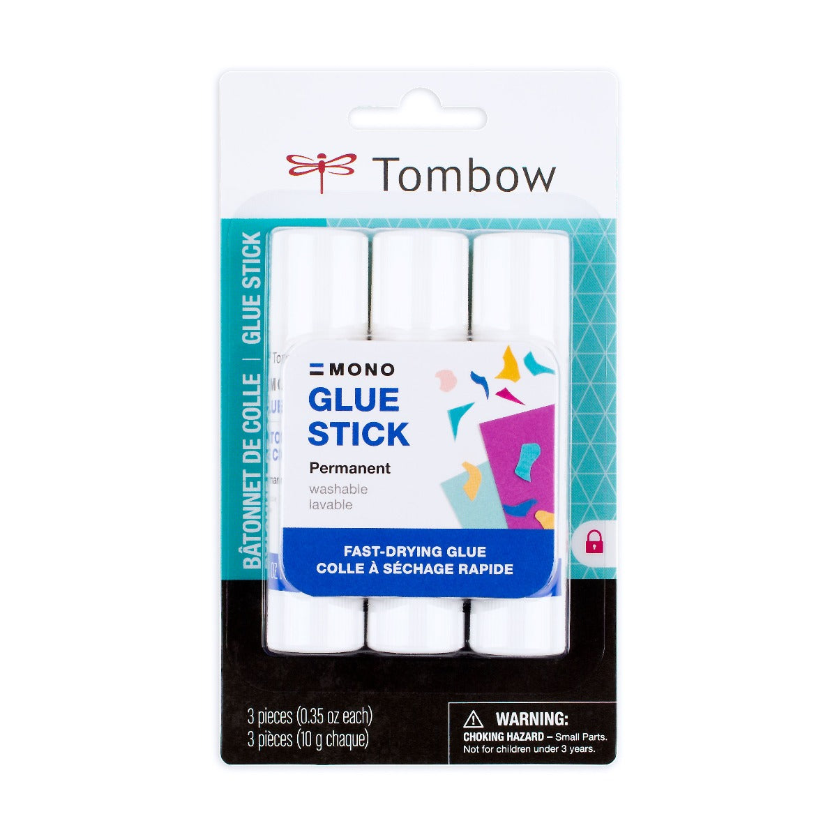 MONO Glue Stick, Small, 3-Pack