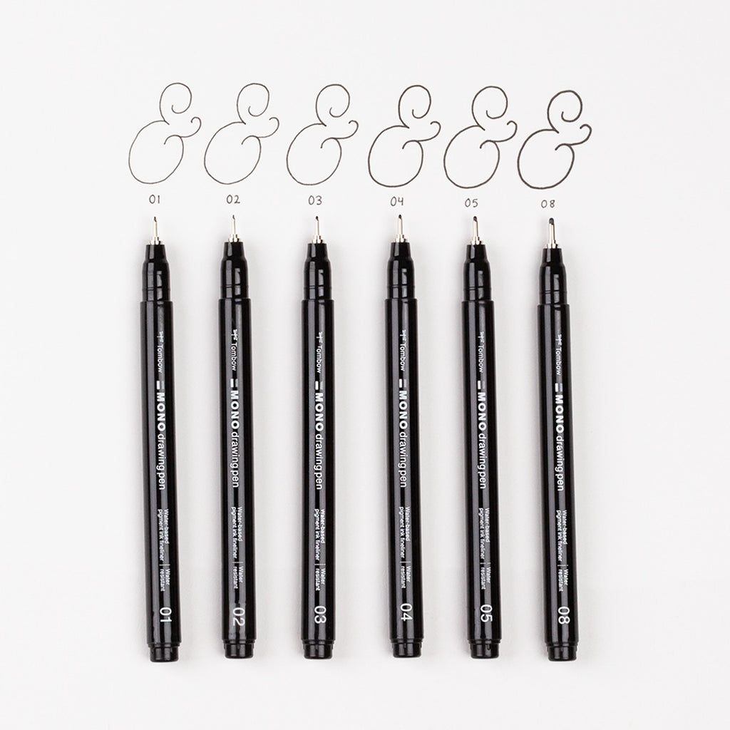 MONO Drawing Pen, 6-Pack