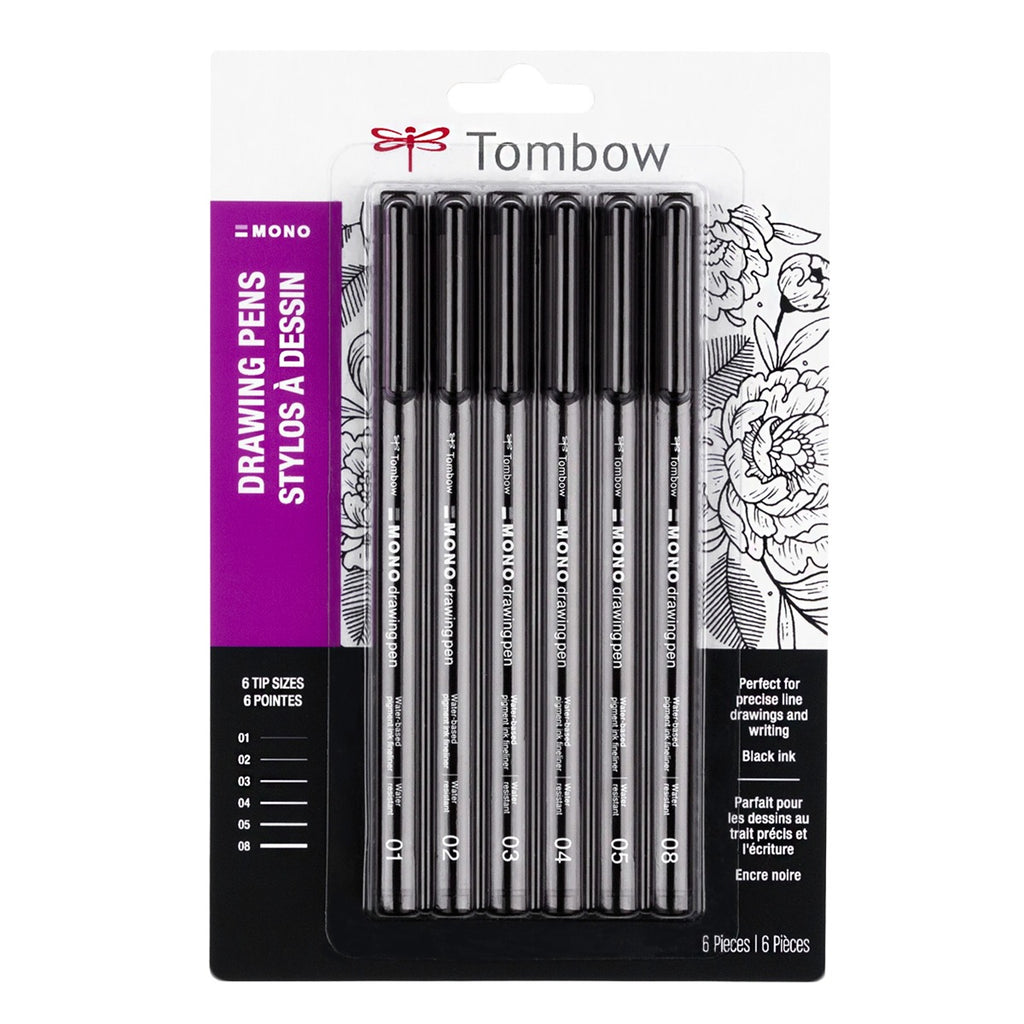 MONO Drawing Pen, 6-Pack