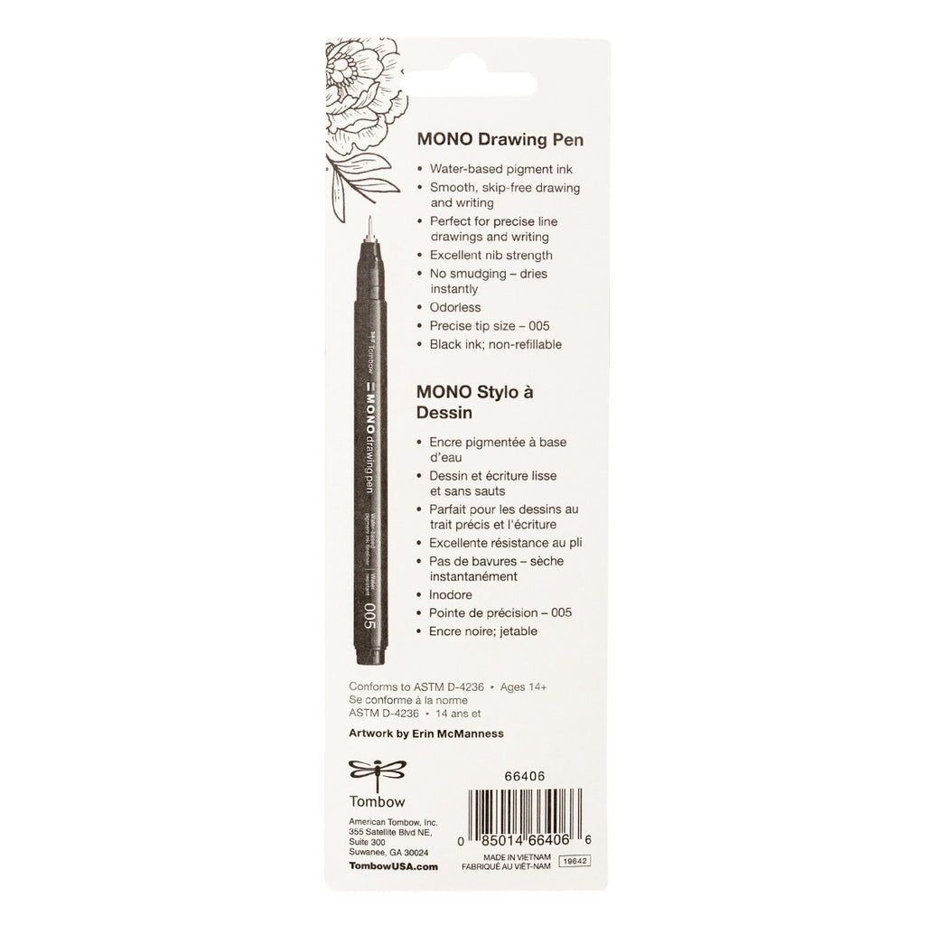 MONO Drawing Pen, 005, 2-Pack