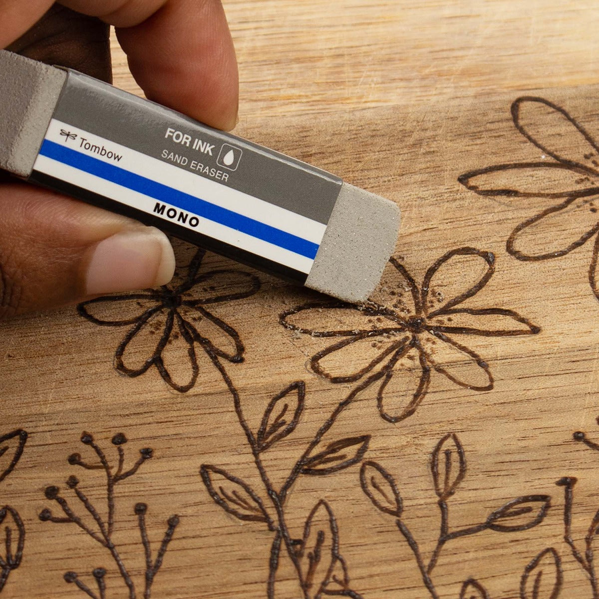 MONO Sand Colored Pencil Eraser 2pk