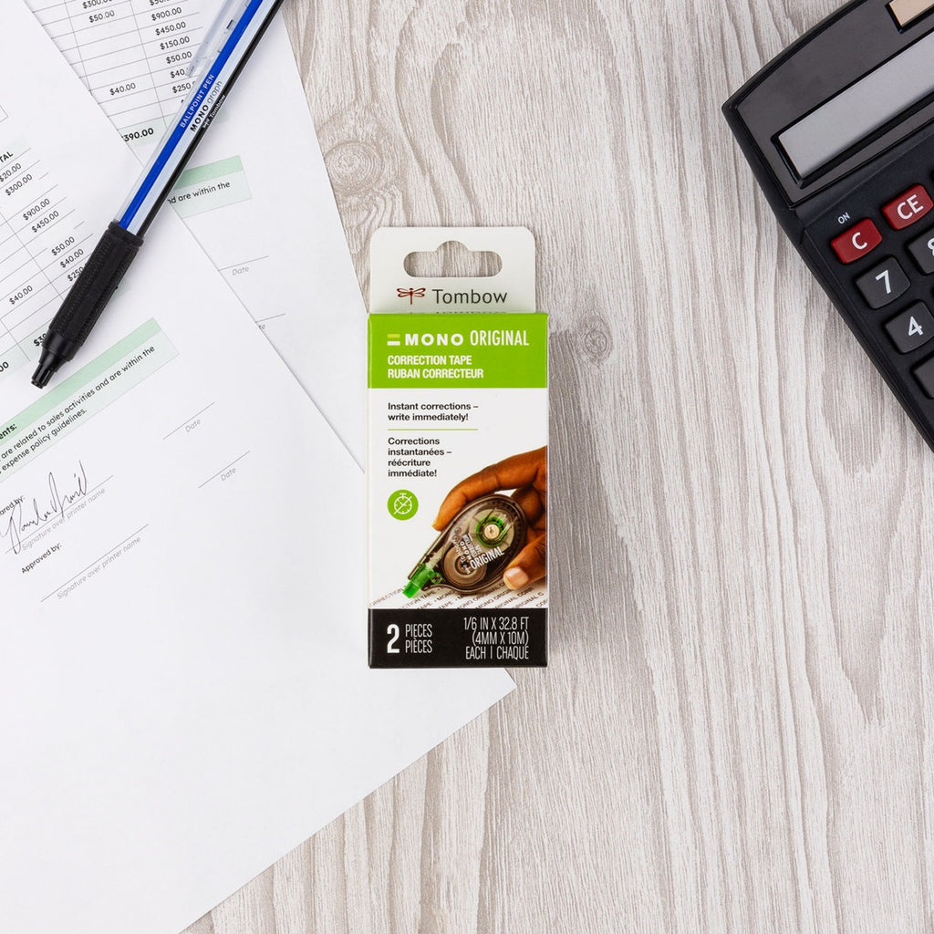 MONO Correction Tape Original, 2 Pack