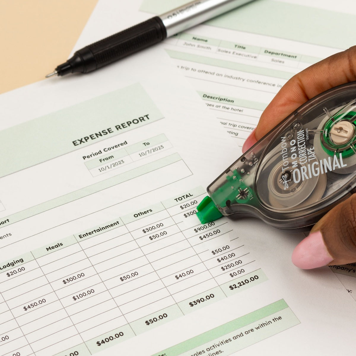 MONO Correction Tape Original, 2 Pack